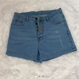 Denim shorts